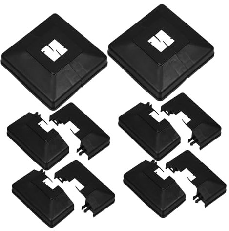 DIYEAH Cache-Pied Pour Poteau Plastique 9X9 Pouces Séparable Pour Balustrade Escaliers Balcons Couverture Décorative Modulaire Facile À Installer