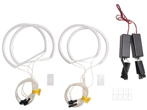 Lonrtesw 4X Ccfl Angel Eye Led Anillo Luz No Proyector para E46 3 Series