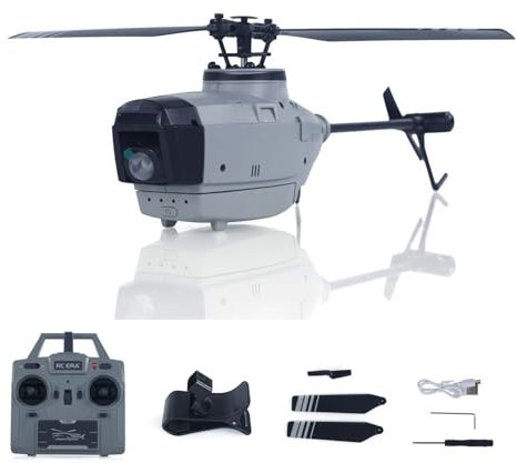 TOUCAN RC HOBBY Neuer C127AI RC-Helikopter, 5G-WLAN, 1080P-Kamera, 2,4G-Fernbedienungsflugzeug mit KI-Erkennungssystem, 6-Achsen-Gyroscop-Modellspielzeug für Hobby