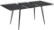 FurnitureR Table à Manger Extensible, L-120-160CM pour 6-8 Personnes, Design Moderne et Élégant, Plateau MDF Marron Foncé avec Pieds Métalliques, Accent Versatile et Minimaliste, Table de Cuisine