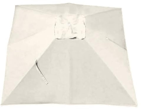 VLKLPZAHAK Toldo De Repuesto De 3x4m Para Sombrilla De Jardín, Cubierta De Repuesto, Sombrilla Cuadrada En Voladizo, Lona De Repuesto Para Sombrilla De Mesa, Mercado Al Aire Libre(Beige,4x3m (13x9.8ft