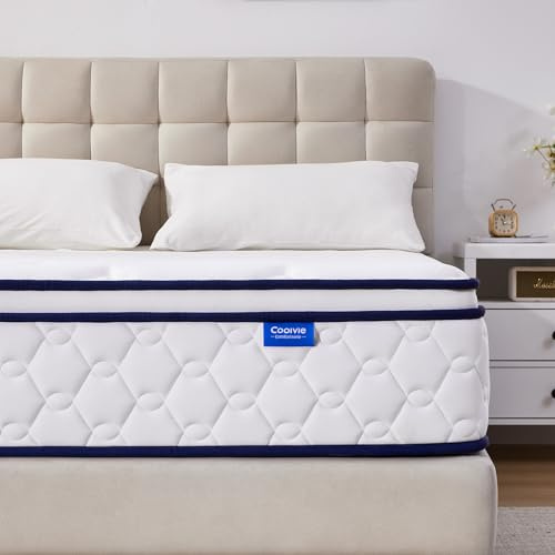 Coolvie Matratze 90x200 cm Höhe 25 cm Mittlerer Härtegrad (H3) | 7-Zonen Orthopädische Taschenfederkernmatratze mit Komfortschaum Öko-Tex Zertifiziert