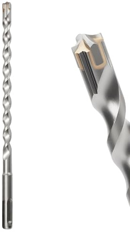 MOXPIFY 10mm SDS Masonry Drill Bit 210mm Long for Reinforced Concrete | Brick Walls, 10 mm Hammer SDS Plus Drill Bit (10mm x 210mm)