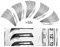 Lot de 50 lames de scalpel Figure 12 en acier carbone pour support de scalpel n° 3 - Lames de rechange emballées individuellement stériles