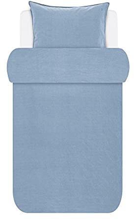 Marc O Polo Bettwäsche Washed Tencel Blue 1 Bettbezug 155 x 220 cm + 1 Kissenbezug 80 x 80 cm