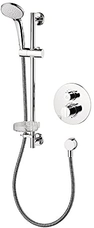 Ideal Standard Easybox Slim Round Concealed Thermostatic Mixer Shower, Chrome, A5958AA