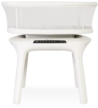 4moms mamaRoo sleep Bluetooth Baby Bassinets and Furniture with 5 Unique Motions | 4 Built-In White Noise Options | Birch, Washable, 1 Count (Pack of 1)