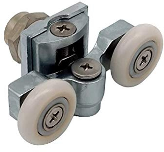Shower Door Wheels | 20mm, 23mm or 25mm | Uppers or Lowers | Double Twin Shower Door Rollers Runners | ROLL024 (23mm Wheels)