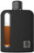 Ragproper Flasque moderne en verre pour homme avec couvercle en liège et silicone – Bouteille recouverte de silicone durable pour whisky et autres boissons alcoolisées (Single Shot 100 ml, noir)