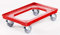 Stabiler Transportroller für Kisten/Eurobehälter | 60x40 cm mit 4 Lenkrollen | Eurobehälter Rolly | Transporthilfe für Stapelboxen oder Kisten | Kistenroller