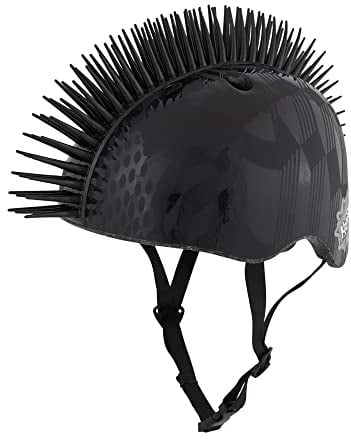 C-Preme Krash FS Cube Hart Jugendhelm Schwarz 54-58 cm ab 8 Jahren | CE-zertifizierter Multisport-Helm mit EPS-Innenschale, PVC-Schale, Drehverstellsystem und 3D-Mohawk für 54-58 cm