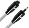 EMK Digital Sound Toslink to Mini Toslink Cable 3.5 SPDIF Optical Cable [Not a 3.5mm Aux] Optical Audio Cable (Straight White, 0.5M)