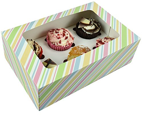 Albert Austin Cupcake Box Sweet Gift Cardboard Christmas Cake Storage Cupcake Carrier (10 X 6)