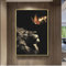Moderne Kunst Leinwand Malerei Löwe Schmetterling Poster und Druck Tier Wandkunst Bild Wohnzimmer Kunstwerk Dekoration 40x60cm (16x24in) Rahmenlos