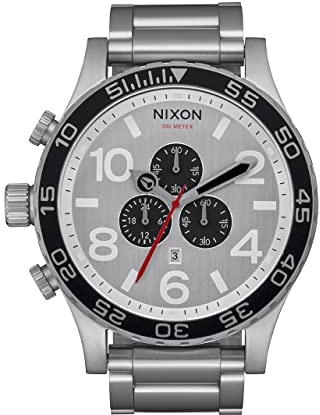 Nixon Herren Analog Quarz Uhr mit Edelstahl Armband A083-2871-00