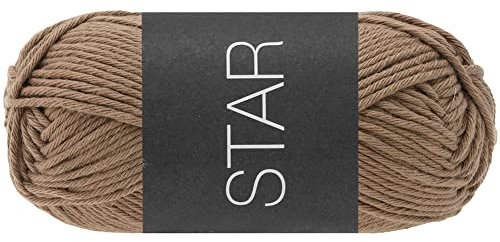 LANA GROSSA Star | Topflappen-Baumwolle | Handstrickgarn aus 100% Baumwolle | 50g Wolle zum Stricken & Häkeln | 90m Garn FB96