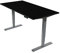 Ergotopia Desktopia Pro X Elektrisch höhenverstellbarer Schreibtisch, Ergonomischer Stehtisch für Büro oder Home Office (Schwarz, Gestell Grau, 180 x 80 cm)