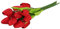 Heidekraut Home pflanzliche Dekoration Blumenstrauß Blumenfest künstliche Kunstblumen Fuchsien Pflanzen (Red, One Size)