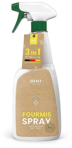 Mata Hormigas DFNT 500 ml - Spray Anti Hormigas de Larga duración - Insecticida Hormigas - Alternativa a Veneno para Hormigas y trampas Hormigas