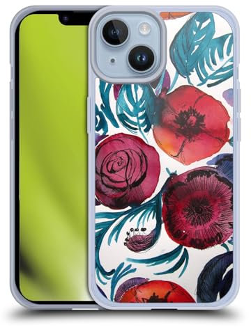 Head Case Designs Offizielle Mai Autumn Violetta Blumiger Garten Gelhülle [Militärischer Schutzgrad] Kompatibel Mit Apple iPhone 14 Und Kompatibel Mit MagSafe