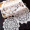 4 Stück Spitzendeckchen Spitze Untersetzer Runden Blumen-Form Matte Tischset Platzsets Tisch Vollhäkel Deckchen Cup Coasters für Esszimmer Küche Bankett Hochzeit Deko 30cm,Campanulaceosa