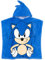 Sonic The Hedgehog Handtuch Poncho Kinder Kleinkinder | Mädchen Jungen Spiel Film Charakter Kinder Bad Bademode Strandtuch mit 3D Stachelhaar