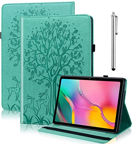 BOLELAW Custodia per Huawei Matepad SE 10.4 pollici 2022, ultra sottile con funzione di supporto, pennino capacitivo, fessure per documenti Huawei Matepad SE 10.4 2022 Tablet (verde)