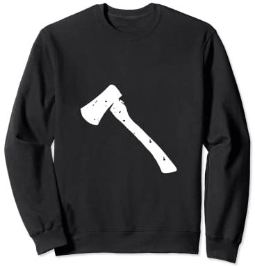 Ich und meine Axe Chopping Block Firewood Splitter Hatchet Wedge Sweatshirt