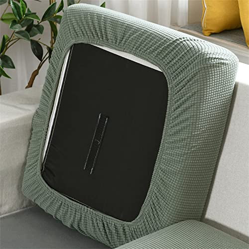 Sofa Sitzkissenbezug Stretch Couch-Kissenbezug Elastisch Sofa Husse Husse Überzug Bezug Sitzbezüge Kissenbezüge für Sofa Sitzkissen Schonbezug (Großer 3-Sitzer,Grün)