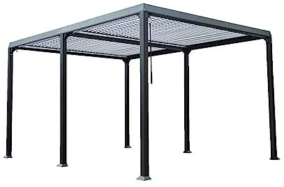 Pavillon Gartenpavillon Lamellenpavillon 3x4 Partyzelt Outdoor