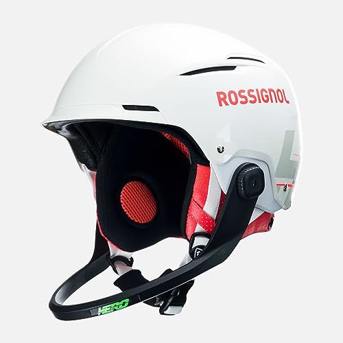 Rossignol - Skihelm Hero Slalom Impacts WT+ Kinnschutz, weiß, Herren, Größe L/XL, Weiß
