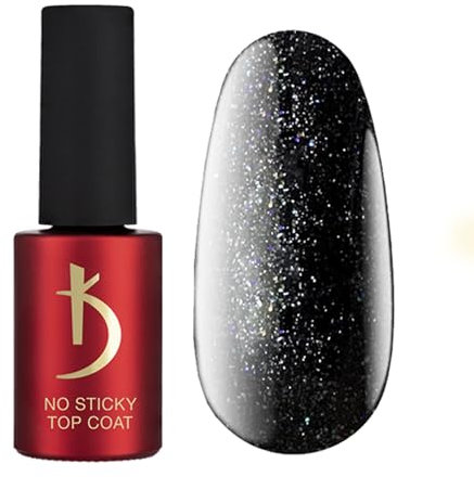 K Professional - Top Coat Gel UV - No Wipe Top Coat - Glühen Glänzen -7ml- Überlack Nägel - Nagellack - GelNägel - UV LED - Glow Glitter Finish Gel Polish