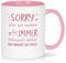 Joymaking Kaffeetasse Geschenk für Freundin Lustig Geburtstag für Beste Freundin Tasse mit Spruch - wir müssen für immer befreundet bleiben - Freundschaft Geschenk Freundin Tasse, 320ml Rosa