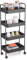 URBNLIVING Shelf Plastic Slim Storage Trolley Cart Castor Wheels Kitchen Organiser