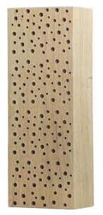 Nistblock Hartholz Insekten Nisthilfe (naturbelassen, 40 cm)