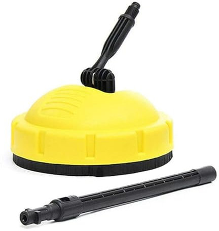 Limpiador de superficies de alta presión para Karcher K2 -K7, cepillo limpiador de alta presión, mango largo, limpiador de alta presión giratorio para superficies planas para grandes superficies