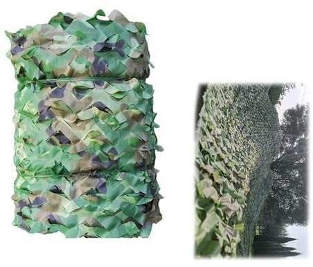 Filet De Camouflage 1.5x2m 3x4m 4x5m 6x2m 100x300cm Filet De Camo De Double Couche Brise-Vue, Réseau De Militaires (Color : Green, Size : 1x2m)