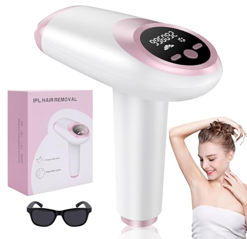 Desing Wish IPL Haarentfernungsgerät Geräte Haarentfernung Laser Dauerhafte Haarentfernung Laser Haarentferner Hair Removal mit 5 Energiestufen 2 Modi Ipl Gerät für Damen Frauen Achseln Beine Körper