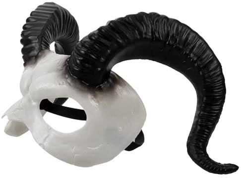 OATIPHO Ox Horn Maske Für Halloween Teufelsmaske Cosplay Elastische Bequeme Kunststoffmaske Für Karneval Und Maskerade Für Partys Geburtstagsfeiern Und Besondere Anlässe