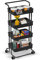 MAGIC SELECT Carro de Almacenamiento, Carrito Auxiliar con Ruedas. Carro Organizador Divisible con Asa, Ahorra Espacio, Plástico para Almacenamiento, Baño u Oficina. (4 Niveles / 115x40x37)