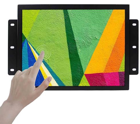 VSDISPLAY Écran LCD 12,1 1024 x 768 4:3 600 nits, écran Tactile capacitif 10 Points, entrée Audio vidéo VGA DVI