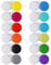 Fegtrtyoa 12PCS Colorful Contact Lens Case, Contact Lens Immersion Kit, Suitable for Outdoor Mini Contact Lens Case Screw Top