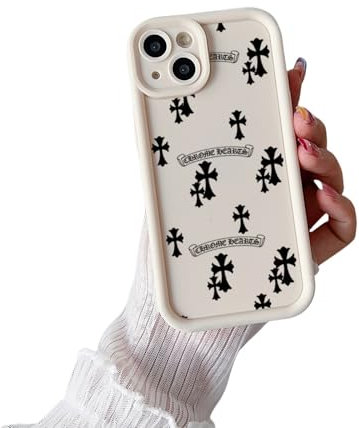 YAAYAGO Chrome Hearts Handyhülle Für iPhone 15 Hülle Trendy Chrome Hearts Phone Hülle Für iPhone 14 15 Promax Für iPhone 15 14 13 12 11 Anti-Fall-Telefon TPU Soft Case Geeignet-WHI-Für iP 11