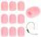 Giantree 10 Pack Pink Microphone Windscreen, Foam Lapel Headset Microphone Sponge Mini Foam Cover Shield Protection for a Variety of Headset Microphone