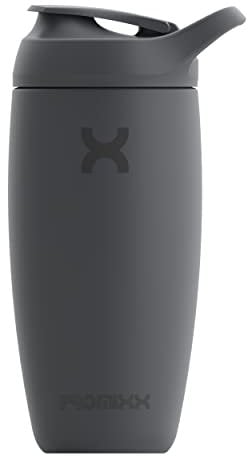 Promixx Pursuit Shaker Bottle New Edition - Borraccia termica in acciaio inox e tazza frullatore, 550ml, Grigio Grafite