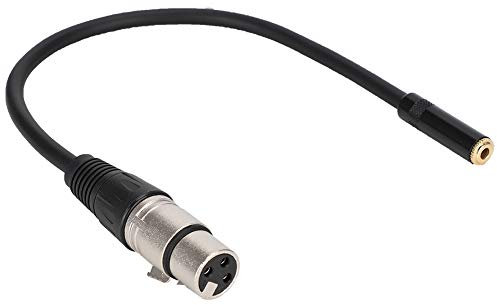 Cavo Adattatore Audio XLR Femmina a Jack Stereo da 3,5 Mm, Cavo Adattatore Convertitore Audio Bilanciato, Cavo Adattatore XLR Femmina a Mini Jack TRS da 1/8 di Pollice, Cavo