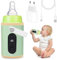 Idota Flaschenwärmer Baby Unterwegs, Tragbarer Fläschchenwärmer USB-Ladung Babyflaschenwärmer 6 Einstellbare Temperatur 38-55℃, Flaschenwärmer Baby Babykostwärmer mit Temperatur Display (Grün)