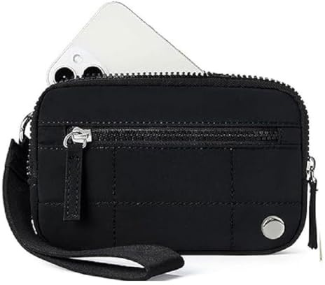 GUSHE Convely Essential Wristlet, Damen Handtasche, Handgelenk-Geldbörse für Damen, Wristlet Bag for Women, Nylon-Clutch-Tasche, Geldbörse Damen Klein mit Handgelenkschlaufe und Reißverschluss