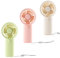 CutitiUU 3PCS Mini Handheld Fan,AAA Battery Operated,Portable Handheld Pocket Fan,Personal Exquisite Pocket Powerful Cooling Travel Desk Fan,Green, Pink, White,for Girl kids Women Men Office