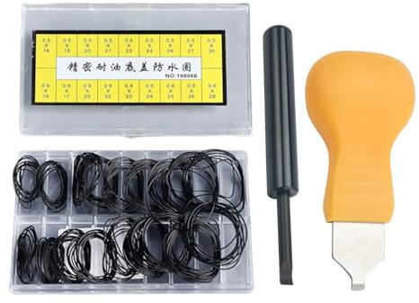 ZEKUN 180 Piece Enthält Andere Werkzeuge Ring Watch Seal Rubber Seal st Dichtungsringe Waterproof O-Ring Watch Seal Kit 10 Sizes, Rubber Seal Uhrenzubehör for Watchmakers Repair Tools Accessories